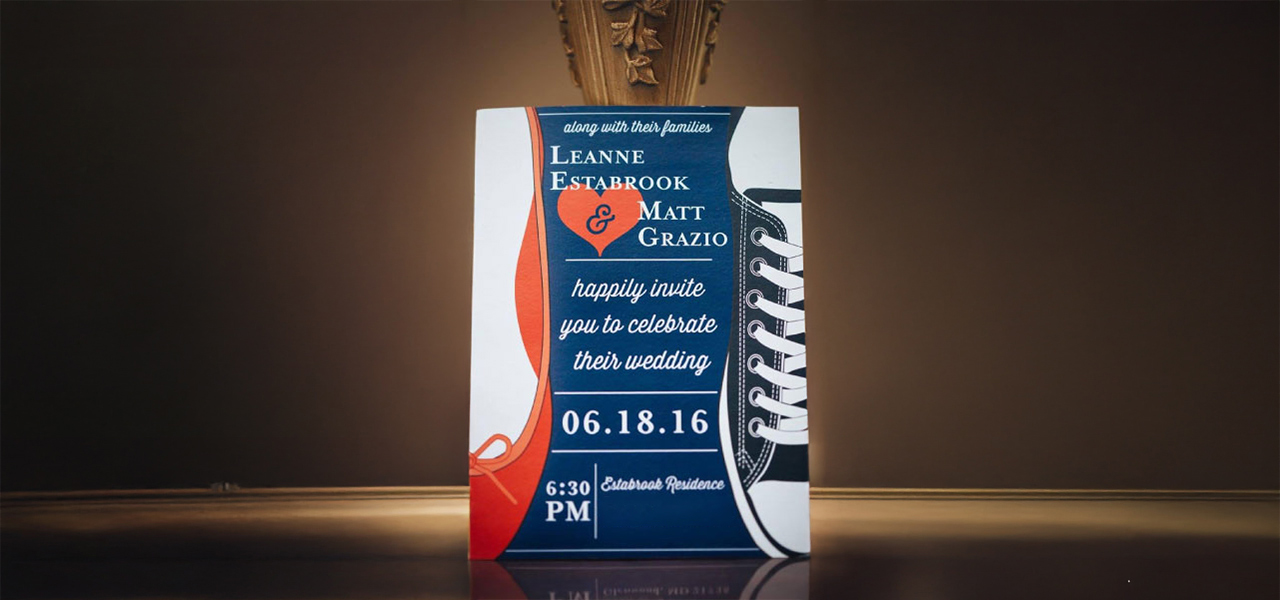 Wedding invitation design example - Visual Branding Expert Maryland