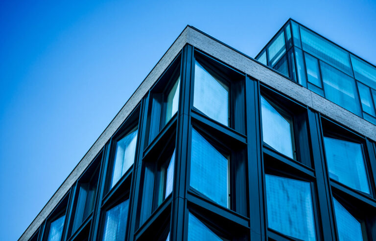 Sharp geometric angles and structural framing in a modern minimalist product design concept.